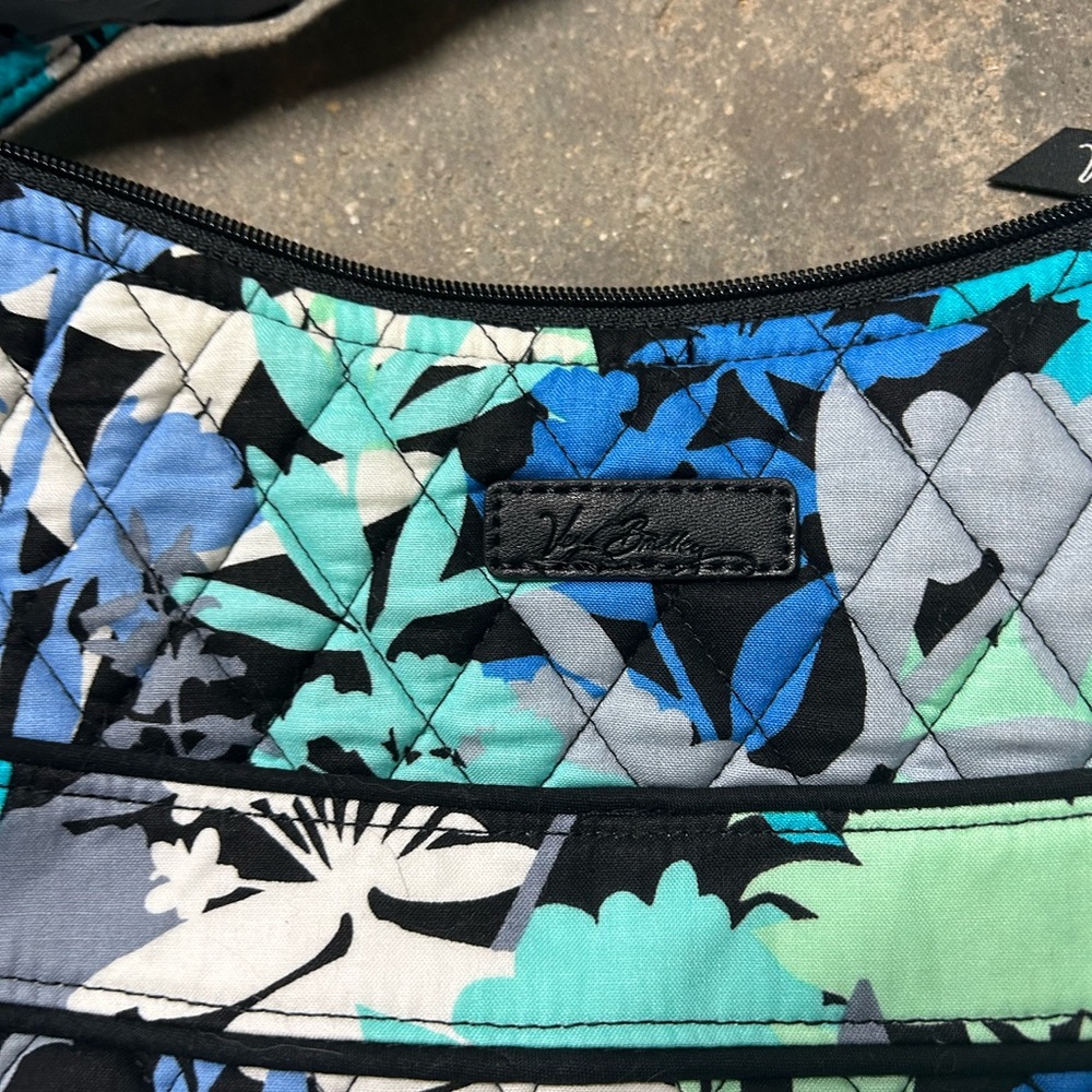 Vera Bradley Floral Quilted Bag - Blue and Green